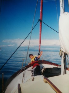 Fun times with Grandad and his yacht Topknot.